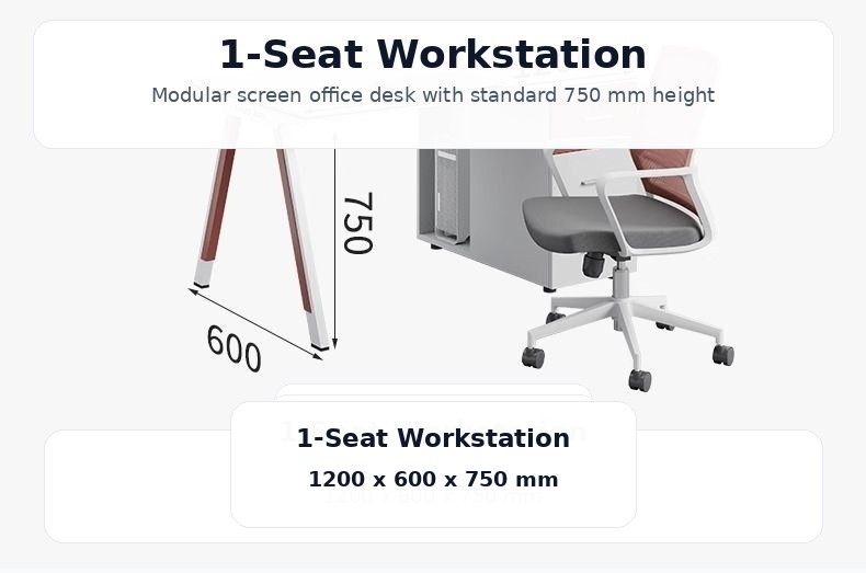 Screen workstation desk detail image 22
