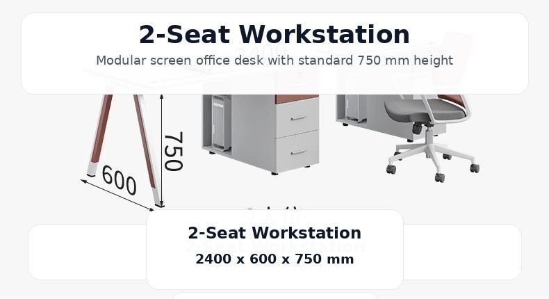 Screen workstation desk detail image 23